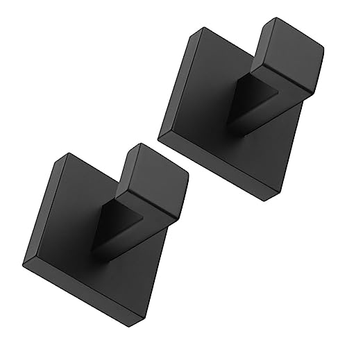 DECOMELODY 2 Stück Wandhaken aus Edelstahl Schwarz Multifunktionale Garderobenhaken für Bad Flur mit Robuster Wandmontage Kratzfest Rostfrei für Handtuch Mantel Hut DECOMELODY 2 Stück Wandhaken aus Edelstahl Schwarz Multifunktionale Garderobenhaken für Bad Flur mit Robuster Wandmontage Kratzfest Rostfrei für Handtuch Mantel Hut von DECOMELODY