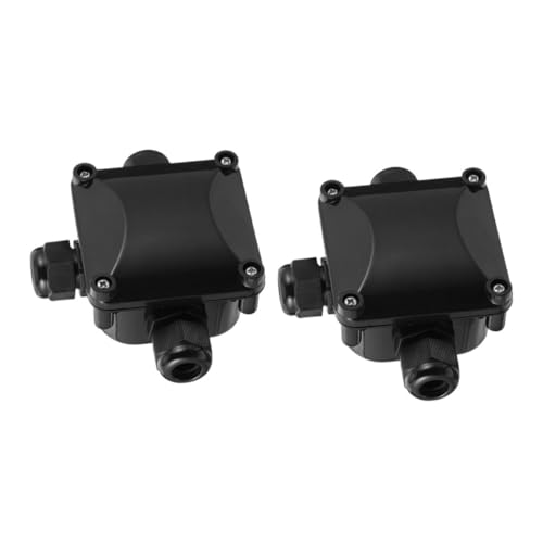 DECOMELODY 2 Stück Wasserdichte Anschlussdose Wetterfeste Verbindungsbox für Außenbereich Geeignet für Kabel Ø für Gartenlampen und Straßenlaternen von DECOMELODY