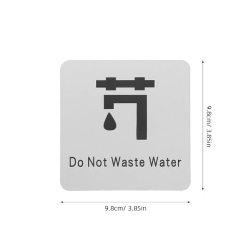 DECOMELODY 2 Stück Wassersparschild aus Robustem Aluminium Selbstklebendes Warnschild für Badezimmer und Küche Langlebiges Hinweisschild zur Wasserersparnis Wasserfestes Schild für DECOMELODY 2 Stück Wassersparschild aus Robustem Aluminium Selbstklebendes Warnschild für Badezimmer und Küche Langlebiges Hinweisschild zur Wasserersparnis Wasserfestes Schild für von DECOMELODY