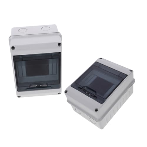DECOMELODY 2 Stück Wege Verteilerkasten mit Transparentem Fenster Elektrische Anschlussdose Schutzbox für Innen Außen Flexibles Gehäuse für Sicherung und Stromverteilung Haushalt Werkstatt DECOMELODY 2 Stück Wege Verteilerkasten mit Transparentem Fenster Elektrische Anschlussdose Schutzbox für Innen Außen Flexibles Gehäuse für Sicherung und Stromverteilung Haushalt Werkstatt von DECOMELODY