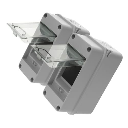 DECOMELODY 2 Stück Wege Wasserdichte Verteilerbox mit Transparentem Fenster Elektrische Schutzbox aus Abs PC Leistungsschutz Sicherungsautomat Gehäuse für Außenbereich Kabelverbinder DECOMELODY 2 Stück Wege Wasserdichte Verteilerbox mit Transparentem Fenster Elektrische Schutzbox aus Abs PC Leistungsschutz Sicherungsautomat Gehäuse für Außenbereich Kabelverbinder von DECOMELODY