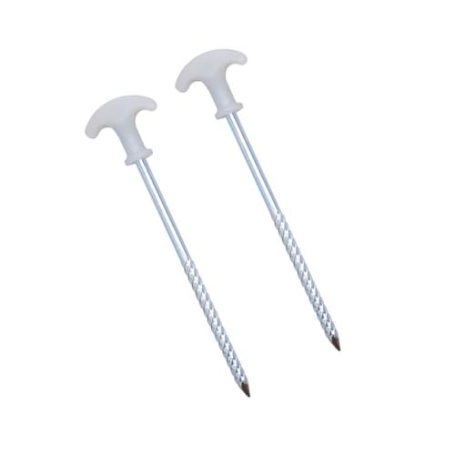 DECOMELODY 2 Stück Zeltheringe Robuste Sturmsichere Camping Heringe mit Praktischer Langlebig und Vielseitig für Zelt Vorzelt Garten Berg und Outdoor Aktivitäten von DECOMELODY