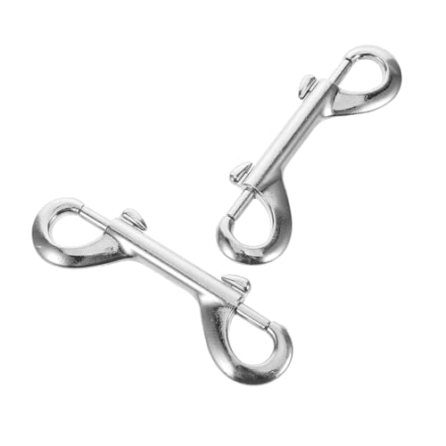 DECOMELODY 2 Stück Zinklegierung Doppelkopfhaken Schnellverschluss Doppelseitig Sicherer Karabinerhaken für Hundehalsband Leine Tauchen Wassereimer Futterhängeöse DECOMELODY 2 Stück Zinklegierung Doppelkopfhaken Schnellverschluss Doppelseitig Sicherer Karabinerhaken für Hundehalsband Leine Tauchen Wassereimer Futterhängeöse von DECOMELODY