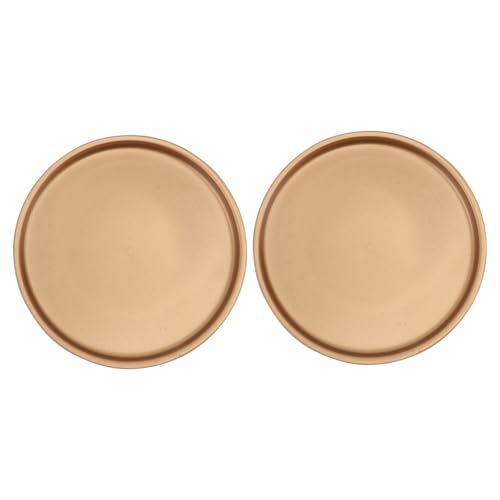 DECOMELODY 2 Stücke Keramik Blumentopf Untersetzer Runde Abtropfschale für Pflanzkübel Robuste rutschfeste Blumentopf Basis in Elegantem Gold für Garten Balkon DECOMELODY 2 Stücke Keramik Blumentopf Untersetzer Runde Abtropfschale für Pflanzkübel Robuste rutschfeste Blumentopf Basis in Elegantem Gold für Garten Balkon von DECOMELODY