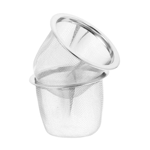 DECOMELODY 2 Stücke Teiliges Teesieb Feinmaschiger Teefilter für Teekannen und Teetassen Langlebig Leicht zu Reinigen für Sauberen Aromatischen Tee Genuss von DECOMELODY