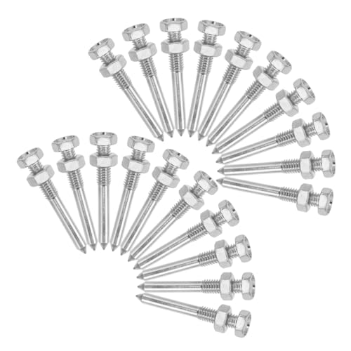 DECOMELODY 20 Stück Metall-Spikes für Rasenlüfter-Schuhe Langlebige Abnehmbare Bodenbelüftungsschuhe Spikes für Gesunden Rasen rutschfeste Garten-aerifizierer Stifte Lang DECOMELODY 20 Stück Metall-Spikes für Rasenlüfter-Schuhe Langlebige Abnehmbare Bodenbelüftungsschuhe Spikes für Gesunden Rasen rutschfeste Garten-aerifizierer Stifte Lang von DECOMELODY