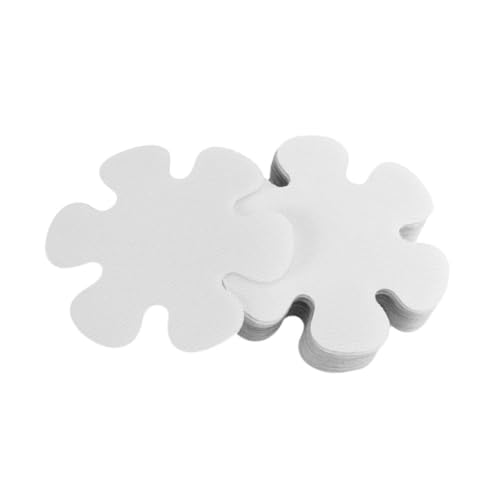 DECOMELODY 20 Stück Teiliges Anti rutsch Aufkleber für Badewanne und Dusche Transparente Schneeflockenform Selbstklebend rutschfeste Bodenstreifen für Küche Bad Pool Einfache Installation von DECOMELODY