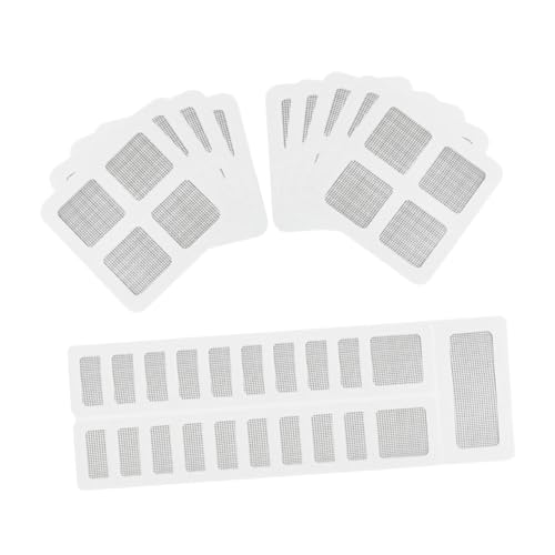 DECOMELODY 20 Stück Teiliges Fliegengitter Reparaturset Fiberglasgewebe Selbstklebendes Reparaturband für Fenster Moskitonetz Patch Türnetz Reparatur Klebeband für Fensterrahmen und Türen von DECOMELODY