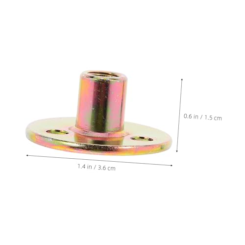 DECOMELODY 20 Stück Teiliges Gewindenieten Flachkopf Rundbasis Einpressmutter für Möbelbau Hochfeste Hülsenmutter mit Drei Schraublöchern Geeignet für Metallplatten und DIY Projekte von DECOMELODY