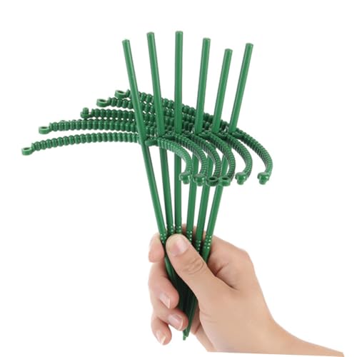 DECOMELODY 20 Stück Teiliges Pflanzenstützset Verstellbare Blumenstützen aus Robustem Material Splicing Pflanzringe für Aufrechten Wuchs für Kletterpflanzen und Gartenpflanzen von DECOMELODY