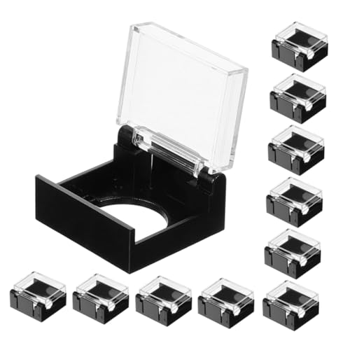 DECOMELODY 20 Stück Teiliges Transparenter Wasserdichter Schutzabdeckungen für Druckknöpfe Langlebige Kunststoff Push To Start Button Cover Einfache Montage Vielseitig Einsetzbar für PC und von DECOMELODY