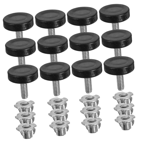 DECOMELODY 20 Stück Teiliges Verstellbares Möbel Nivellierfüße Schraubgewinde für Stuhl Tisch Schrankbeine Höhenverstellbare Schraubfüße zur Stabilisierung Unebener Böden Einsetzbar von DECOMELODY