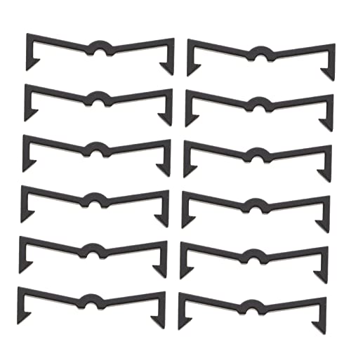 DECOMELODY 200 Stück Pegboard Haken Zubehör Kunststoff Pegboard Hakenverschlüsse Langlebig und Zuverlässig für Lochplatten Organizer und Displaysysteme von DECOMELODY