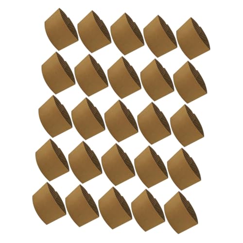 DECOMELODY 25 Stück Papiertassenhüllen Isolierte Kaffeebecher Schutzmanschetten aus Gewelltem Papier Wiederverwendbare Hitzebeständige Hüllen für Heiße Getränke für Kaffee Tee und Heiße DECOMELODY 25 Stück Papiertassenhüllen Isolierte Kaffeebecher Schutzmanschetten aus Gewelltem Papier Wiederverwendbare Hitzebeständige Hüllen für Heiße Getränke für Kaffee Tee und Heiße von DECOMELODY