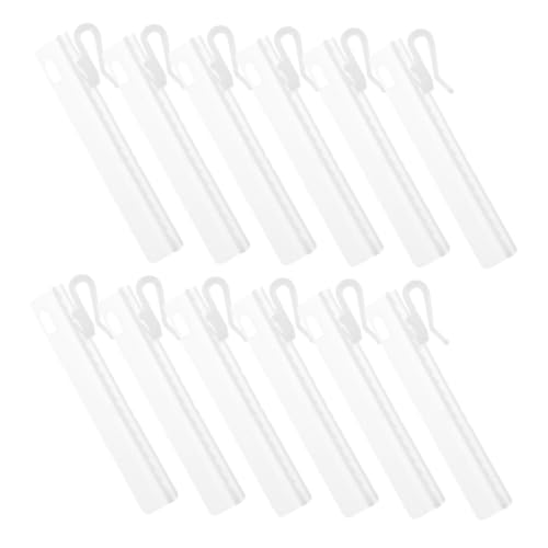 DECOMELODY 25 Stück Teiliges Kunststoff Gardinen Clips mit Flexiblem Clip Mechanismus Verstellbare Faltenstecker Gardinenhaken für Fensterdekoration Langlebig Einfach Einzuhängen Geeignet von DECOMELODY