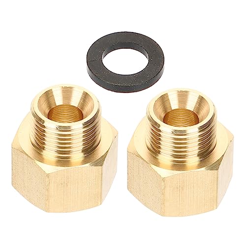 DECOMELODY 2Stücke Propanadapter für Wohnmobile Robuster Messinganschluss für Gasflaschen und Schlauchadapter für Grill Heizstrahler und Campinggeräte von DECOMELODY