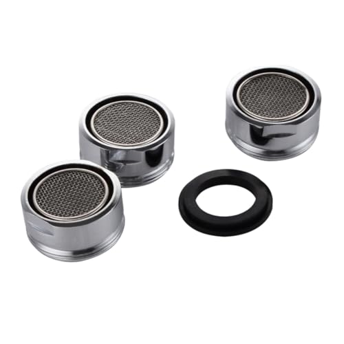 DECOMELODY 3 Stück Teiliges Mini Wasserhahnfilter aus hochwertigem Metall mit Dreifacher Filterstufe für Sauberes Wasser Geeignet für Küche und Bad Spritzschutzfunktion von DECOMELODY