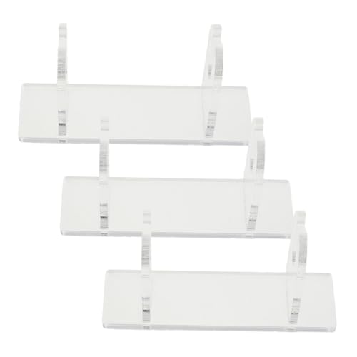 DECOMELODY 3 Stück Teiliges durchsichtiger Fächerhalter Display Ständer Stabile Basis Transparenter Fan Mount Organizer für Faltbare Handfächer Wohnkultur von DECOMELODY