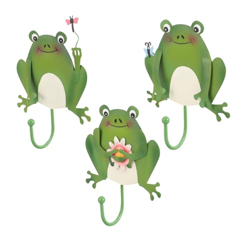 DECOMELODY 3 Stück Wandhaken Froschform Wandorganizer Schlüsselhalter Cartoon Haken für Wohnzimmer Bad Multifunktionale Aufbewahrung und Dekoration DECOMELODY 3 Stück Wandhaken Froschform Wandorganizer Schlüsselhalter Cartoon Haken für Wohnzimmer Bad Multifunktionale Aufbewahrung und Dekoration von DECOMELODY