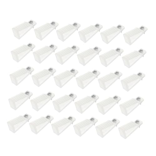 DECOMELODY 30 Stück LED Lichterketten haken mit Schrauben Wetterfeste Kunststoff Clips für Außen Vielseitige Aufhängung von Weihnachtsbeleuchtung Gartenlampen Kabeln und Deko Robuste von DECOMELODY