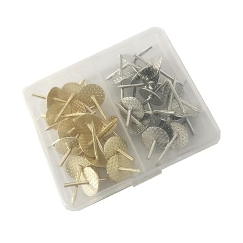 DECOMELODY 30 Stück Teiliges Bilderhaken aus Gold und Silberfarbene Nagelhaken Stabile Wandnägel für Fotoaufhängung Einfach mit Hammer zu Befestigen Geeignet für Bilderrahmen Dekorationen von DECOMELODY