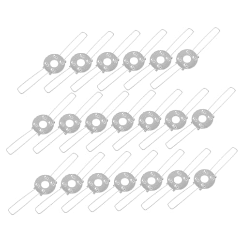 DECOMELODY 30 Stück Teiliges Lampenschirm Federnklammern aus Eisen Stabile Befestigungsklammern mit Doppelgabel Design Einfache Montage Platzsparend Geeignet für Decken und Tischlampen von DECOMELODY