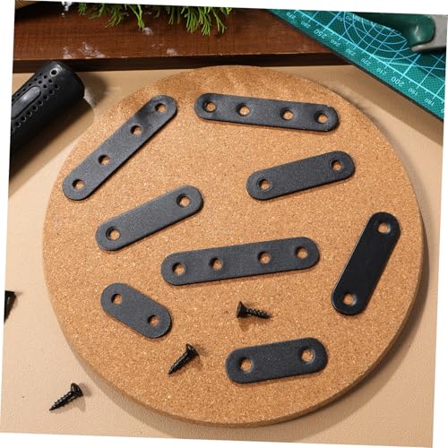 DECOMELODY 32 Stück Edelstahl Winkelverbinder Flache Halterungen in Verschiedenen Robuste Eckwinkel für Holzreparatur Vielseitig Einsetzbar für Möbel Türen Fenster Modernes Design von DECOMELODY