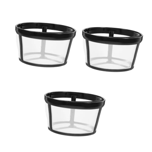 DECOMELODY 3Pcs Kaffeefilter kaffeezubehör Permanentfilter kaffeearoma Kaffee-Siebträgerkorb Filter für Kaffeepads Kaffeekorbfilter Filter für Kaffeemaschinen Filterkaffeemaschine Nylon Weiß von DECOMELODY