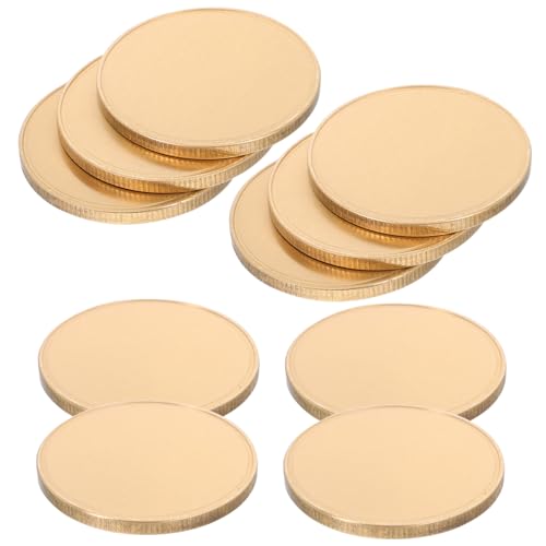 DECOMELODY 3stücke Gravur-münzrohlinge Metallene Blanko-gravurmünzen Für DIY-projekte Geburtstags Reisekommemorationen Aus Hochwertigem Messing DECOMELODY 3stücke Gravur-münzrohlinge Metallene Blanko-gravurmünzen Für DIY-projekte Geburtstags Reisekommemorationen Aus Hochwertigem Messing von DECOMELODY