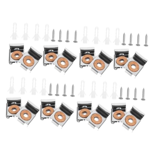 DECOMELODY 4 Sätze Clips – Schrauben Hardware Und Kit Dicker Spiegel Robust Mit Clips/Aufhängern Montagestecker Für Aufhänger Glasklemmen Federmetall Rahmenlos Schwer Breit DECOMELODY 4 Sätze Clips – Schrauben Hardware Und Kit Dicker Spiegel Robust Mit Clips/Aufhängern Montagestecker Für Aufhänger Glasklemmen Federmetall Rahmenlos Schwer Breit von DECOMELODY