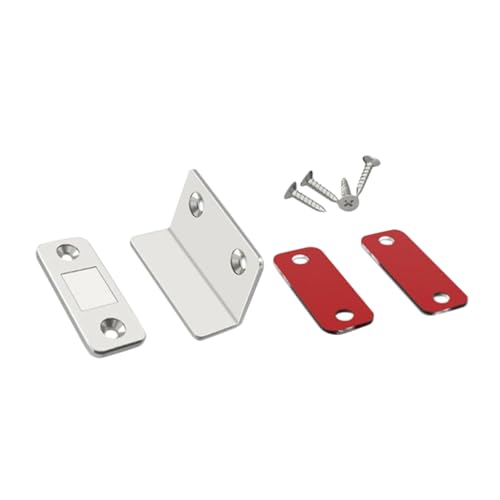DECOMELODY 4 Sätze Magnetische Türfalle Förmige Möbelverschlüsse Kaltgewalztem für Küchenschränke Schranktüren und Schiebetüren und Bruchfest Einfache Installation Silberfarben DECOMELODY 4 Sätze Magnetische Türfalle Förmige Möbelverschlüsse Kaltgewalztem für Küchenschränke Schranktüren und Schiebetüren und Bruchfest Einfache Installation Silberfarben von DECOMELODY