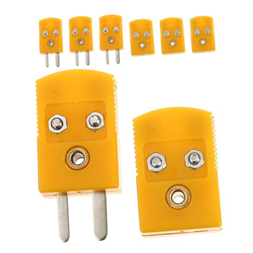 DECOMELODY 4 Sätze Miniatur Thermoelement Stecker und Buchse Adapter Hohe Temperaturbeständigkeit Stabile Signalübertragung Abs material Kompatibel Messsonden DECOMELODY 4 Sätze Miniatur Thermoelement Stecker und Buchse Adapter Hohe Temperaturbeständigkeit Stabile Signalübertragung Abs material Kompatibel Messsonden von DECOMELODY