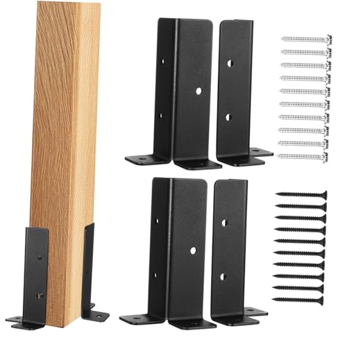 DECOMELODY 4 Sätze Teiliges Pfostenanker Halterungen Robustem Stabile Holzpfostenbasis für Pergola Zaun Geländer und Briefkasten Einfache Montage Witterungsbeständig und Vielseitig Einsetzbar DECOMELODY 4 Sätze Teiliges Pfostenanker Halterungen Robustem Stabile Holzpfostenbasis für Pergola Zaun Geländer und Briefkasten Einfache Montage Witterungsbeständig und Vielseitig Einsetzbar von DECOMELODY