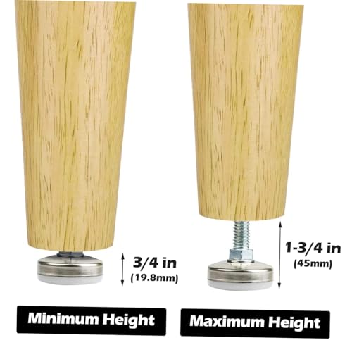 DECOMELODY 4 Sätze Verstellbare Möbelfüße Gewinde Höhenverstellbare Nivellierfüße für Tisch Stuhl Schrank Möbelbein mit Geräuschdämpfung Robust und Einfach zu Montieren für Zuhause und Büro DECOMELODY 4 Sätze Verstellbare Möbelfüße Gewinde Höhenverstellbare Nivellierfüße für Tisch Stuhl Schrank Möbelbein mit Geräuschdämpfung Robust und Einfach zu Montieren für Zuhause und Büro von DECOMELODY
