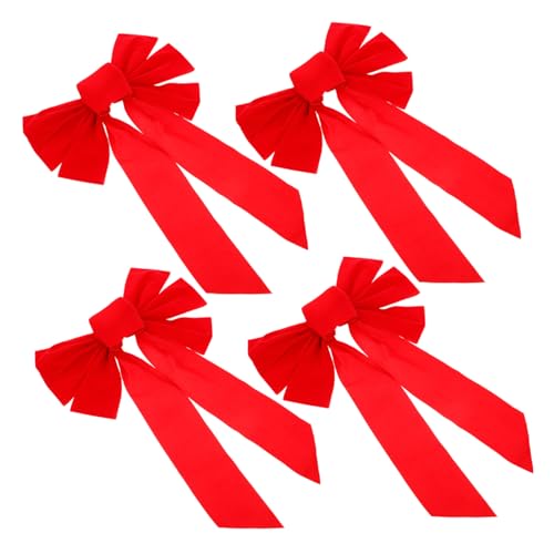 DECOMELODY 4 Stck. Teiliges Weihnachtsbaum Schleifen Dekor aus Flauschigem Festliche und Baumdeko für Weihnachten Vielseitig als Treppengeländer Vorhang und Partyverzierung Geeignet DECOMELODY 4 Stck. Teiliges Weihnachtsbaum Schleifen Dekor aus Flauschigem Festliche und Baumdeko für Weihnachten Vielseitig als Treppengeländer Vorhang und Partyverzierung Geeignet von DECOMELODY