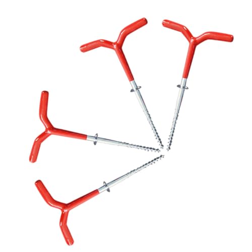 DECOMELODY 4 Stück Eisangeln Nägel Zelt Halter Spiralschraube Bodenanker Winterangelzubehör für Zelte Überdachungen und Outdoor Aktivitäten DECOMELODY 4 Stück Eisangeln Nägel Zelt Halter Spiralschraube Bodenanker Winterangelzubehör für Zelte Überdachungen und Outdoor Aktivitäten von DECOMELODY