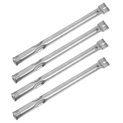 DECOMELODY 4 Stück Gasgrill Brennerrohre Teiliges Ersatzset Hitzebeständig Passend für Outdoor BBQ Gleichmäßige Wärmeverteilung Langlebige Grill Ersatzteile von DECOMELODY