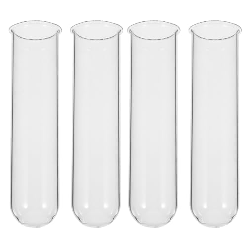 DECOMELODY 4 Stück Hydroponische Glasvase Propagation Tubes für Zimmerpflanzen Terrarium Dekor Vielseitig Einsetzbar für Büro Wohnzimmer Garten und Hochzeit von DECOMELODY