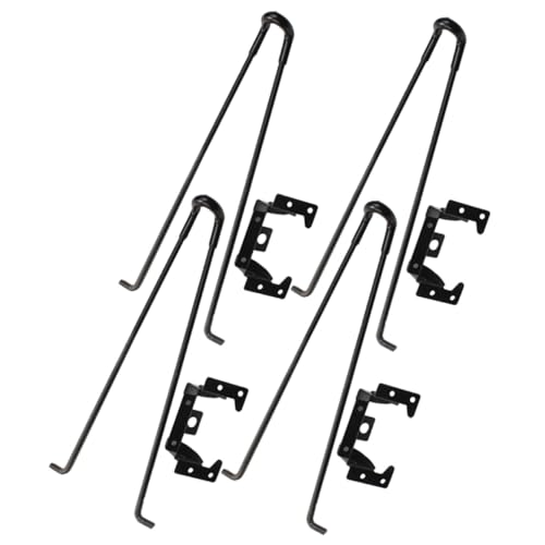 DECOMELODY Haarnadel-tischbeine 4-teilige Schreibtischbeine Aus Eisenmetall Faltbar Für Laptop Kaffee Esstisch von DECOMELODY