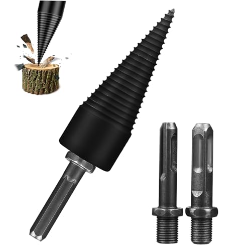 DECOMELODY 4 Stück Teiliges Holzspalter bohrerset mit Anschlussstangen Langlebiger Stahl holzspaltbohrer für Brennholz Schnelle und Effiziente Holzspaltung Vielseitig für Haushalt und DECOMELODY 4 Stück Teiliges Holzspalter bohrerset mit Anschlussstangen Langlebiger Stahl holzspaltbohrer für Brennholz Schnelle und Effiziente Holzspaltung Vielseitig für Haushalt und von DECOMELODY