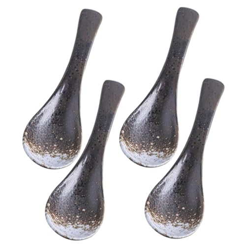 DECOMELODY 4 Stück Teiliges Keramik suppenlöffel Verschleißfest Hitzebeständig Multifunktional für Haushalt Japanischer Stil für Suppe Ramen Porree Leichte Handliche Esslöffel DECOMELODY 4 Stück Teiliges Keramik suppenlöffel Verschleißfest Hitzebeständig Multifunktional für Haushalt Japanischer Stil für Suppe Ramen Porree Leichte Handliche Esslöffel von DECOMELODY
