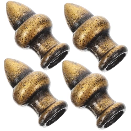 DECOMELODY 4 Stück Teiliges Lampenfinial für Tischlampe Europäisches Design Dekorative Lampenschirmhalterung Installieren für Kristalllampen und DIY Beleuchtung von DECOMELODY