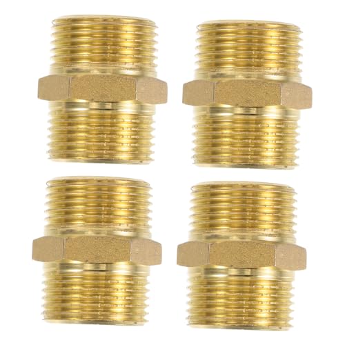 DECOMELODY 4 Stück Teiliges Messing Rohrverbinder Gerade Schlauchanschluss Adapter für Küche Bad Reparaturen Einfache Installation Hitzebeständig Platzsparend Langlebiger Wasseranschluss DECOMELODY 4 Stück Teiliges Messing Rohrverbinder Gerade Schlauchanschluss Adapter für Küche Bad Reparaturen Einfache Installation Hitzebeständig Platzsparend Langlebiger Wasseranschluss von DECOMELODY