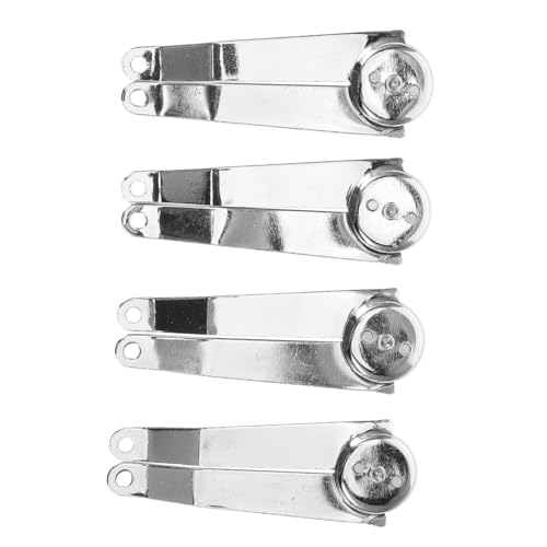 DECOMELODY 4 Stück Teiliges Metall Lid Stay Scharnier Robuste Rostfreie Klappscharniere für Holzboxen Vielseitig Einsetzbar Einfache Montage Links und Rechtsseitig Verwendbar Langlebige von DECOMELODY