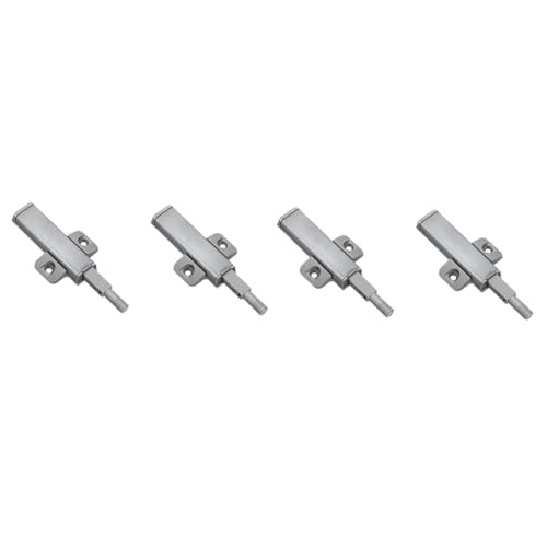 DECOMELODY 4 Stück Teiliges Möbeldämpfer aus Edelstahl Geräuschloser Schranktür mit Starkem Magnet Stoßdämpfend Einfache Montage für Schränke Kleiderschränke und Geeignet von DECOMELODY