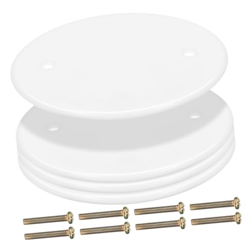 DECOMELODY 4 Stück Teiliges Runde Deckenlochabdeckungen Robustem Flache Elektrische Abdeckplatten zur Verdeckung von Steckdosen und Öffnungen Nahtlos Integrierbar Einfache Montage DECOMELODY 4 Stück Teiliges Runde Deckenlochabdeckungen Robustem Flache Elektrische Abdeckplatten zur Verdeckung von Steckdosen und Öffnungen Nahtlos Integrierbar Einfache Montage von DECOMELODY