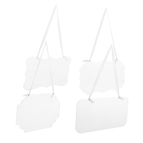 DECOMELODY 4 Stück Teiliges Transparentes Acryl-reserviert-schild Elegante Hängende Reservierungsschilder für Hochzeit Vielseitig Einsetzbar für Sitzplatzmarkierung Diy-dekoration Büro von DECOMELODY