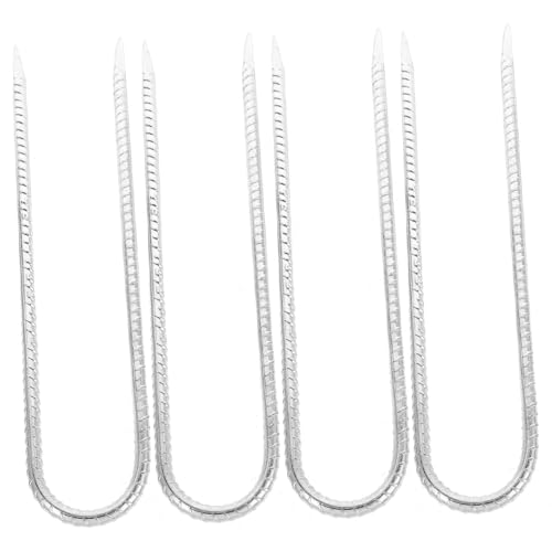 DECOMELODY 4 Stück Teiliges U förmiges Erdanker Rostfrei Schwerer Bodennagel für Trampolin Zelt Schaukel und Gartennetz Wetterfest und Stabil für Outdoor und Camping DECOMELODY 4 Stück Teiliges U förmiges Erdanker Rostfrei Schwerer Bodennagel für Trampolin Zelt Schaukel und Gartennetz Wetterfest und Stabil für Outdoor und Camping von DECOMELODY