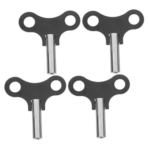 DECOMELODY 4 Stück Teiliges Uhr Aufziehschlüssel aus Metall Robustes Reparaturwerkzeug für Wand und Standuhren Langlebig Passend Einfach zu Bedienen für Private und Professionelle Anwendung von DECOMELODY