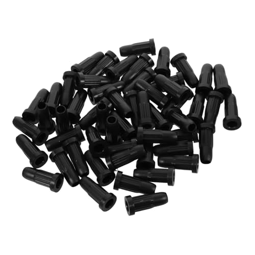 DECOMELODY 40 Stück Radfeder Stuhlrollen Rollenset für Stühle Möbelrolle Gaming-Stuhl-Abdeckung Polster für die Armlehne des Stuhls Bürostuhlteile Drehrollenhülse Radeinsatz Nylon Black von DECOMELODY